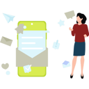 پیش‌نمایش فایل girl-is-looking-at-the-mail-notification-on-mobile-11155657 از پک تبلیغات