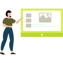 پیش‌نمایش فایل girl-is-pointing-at-the-advertising-pictures-11155701 از پک تبلیغات