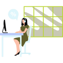پیش‌نمایش فایل girl-is-providing-customer-care-support-11155636 از پک تبلیغات