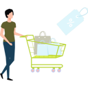 پیش‌نمایش فایل girl-is-putting-shopping-bags-in-a-trolley-11155712 از پک تبلیغات