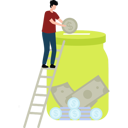 پیش‌نمایش فایل girl-is-saving-money-in-a-savings-jar-11155702 از پک تبلیغات