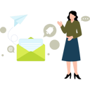 پیش‌نمایش فایل girl-is-sending-an-email-advertisement-11155658 از پک تبلیغات