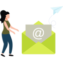 پیش‌نمایش فایل girl-is-showing-the-email-letter-11155662 از پک تبلیغات