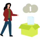 پیش‌نمایش فایل girl-is-uploading-cloud-data-11155717 از پک تبلیغات