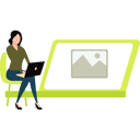 پیش‌نمایش فایل girl-is-using-laptop-for-advertising-business-11155626 از پک تبلیغات