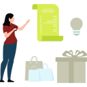 پیش‌نمایش فایل girl-is-viewing-shopping-bill-11155642 از پک تبلیغات