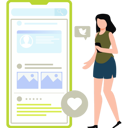 پیش‌نمایش فایل girl-is-viewing-social-media-reviews-11155628 از پک تبلیغات