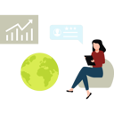 پیش‌نمایش فایل girl-is-working-on-global-graph-11155663 از پک تبلیغات