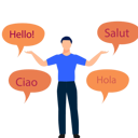 پیش‌نمایش فایل boy-is-saying-greetings-in-different-languages-11132257 از پک زبان خارجی