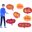 پیش‌نمایش فایل boy-is-showing-phrases-of-different-languages-11132290 از پک زبان خارجی