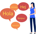پیش‌نمایش فایل girl-is-pointing-to-foreign-words-11132286 از پک زبان خارجی