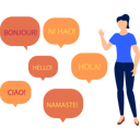 پیش‌نمایش فایل girl-is-telling-about-foreign-languages-of-world-11132294 از پک زبان خارجی