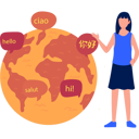 پیش‌نمایش فایل girl-is-telling-about-world-foreign-languages-11132291 از پک زبان خارجی