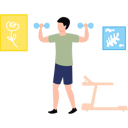 پیش‌نمایش فایل boy-is-doing-exercise-with-dumbbells-11131675 از پک سرگرمی روزانه