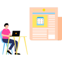 پیش‌نمایش فایل boy-is-doing-online-work-11131624 از پک سرگرمی روزانه