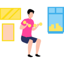 پیش‌نمایش فایل boy-is-exercising-with-dumbbells-11131687 از پک سرگرمی روزانه