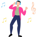 پیش‌نمایش فایل boy-is-listening-music-with-headphones-11131609 از پک سرگرمی روزانه