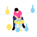 پیش‌نمایش فایل boy-is-making-pottery-11131698 از پک سرگرمی روزانه