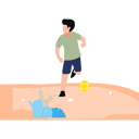 پیش‌نمایش فایل boy-is-playing-football-11131601 از پک سرگرمی روزانه
