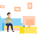 پیش‌نمایش فایل boy-is-playing-video-game-with-game-controller-11131679 از پک سرگرمی روزانه