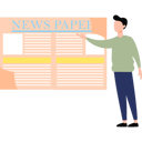 پیش‌نمایش فایل boy-is-pointing-at-the-newspaper-11131628 از پک سرگرمی روزانه