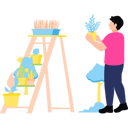پیش‌نمایش فایل boy-is-putting-plants-on-ladder-11131647 از پک سرگرمی روزانه