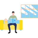 پیش‌نمایش فایل boy-is-reading-a-book-11131644 از پک سرگرمی روزانه