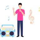 پیش‌نمایش فایل boy-is-singing-a-song-11131600 از پک سرگرمی روزانه