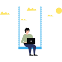 پیش‌نمایش فایل boy-is-working-on-a-laptop-11131626 از پک سرگرمی روزانه