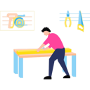 پیش‌نمایش فایل carpenter-is-working-at-home-11131678 از پک سرگرمی روزانه
