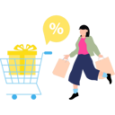 پیش‌نمایش فایل girl-is-doing-shopping-11131607 از پک سرگرمی روزانه