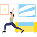 پیش‌نمایش فایل girl-is-doing-stretching-11131641 از پک سرگرمی روزانه