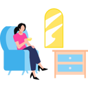 پیش‌نمایش فایل girl-is-drinking-tea-11131616 از پک سرگرمی روزانه