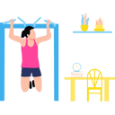 پیش‌نمایش فایل girl-is-exercising-11131627 از پک سرگرمی روزانه