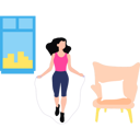 پیش‌نمایش فایل girl-is-jumping-with-the-rope-11131606 از پک سرگرمی روزانه