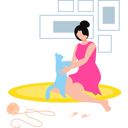 پیش‌نمایش فایل girl-is-playing-with-her-cat-11131663 از پک سرگرمی روزانه