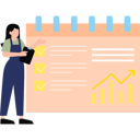 پیش‌نمایش فایل girl-is-pointing-at-business-checklist-11131603 از پک سرگرمی روزانه
