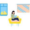 پیش‌نمایش فایل girl-is-reading-a-book-11131619 از پک سرگرمی روزانه