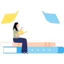 پیش‌نمایش فایل girl-is-reading-a-book-11131658 از پک سرگرمی روزانه
