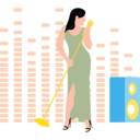 پیش‌نمایش فایل girl-is-singing-in-the-mic-11131660 از پک سرگرمی روزانه