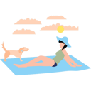 پیش‌نمایش فایل girl-is-sitting-on-the-beach-11131662 از پک سرگرمی روزانه