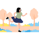 پیش‌نمایش فایل girl-is-skating-outside-11158579 از پک سرگرمی روزانه