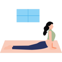 پیش‌نمایش فایل girl-is-stretching-at-home-11131688 از پک سرگرمی روزانه