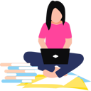 پیش‌نمایش فایل girl-is-using-a-laptop-for-studying-11131657 از پک سرگرمی روزانه