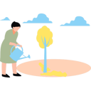 پیش‌نمایش فایل girl-is-watering-the-plant-11131646 از پک سرگرمی روزانه