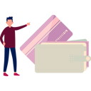 پیش‌نمایش فایل boy-is-pointing-to-the-credit-cards-in-wallet-11162305 از پک گاوصندوق