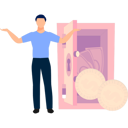پیش‌نمایش فایل boy-is-saving-money-in-a-locker-11162266 از پک گاوصندوق