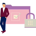 پیش‌نمایش فایل boy-is-showing-that-the-folder-is-protected-11162294 از پک گاوصندوق