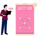 پیش‌نمایش فایل boy-is-showing-the-safety-box-11162354 از پک گاوصندوق