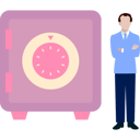 پیش‌نمایش فایل boy-is-standing-next-to-the-locker-11162350 از پک گاوصندوق